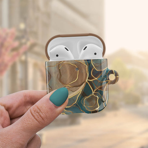 Alcohol Ink Custom Name AirPods Case